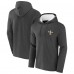 Толстовка New Orleans Saints NFL x Darius Rucker Collection by Fanatics Heathered Charcoal Waffle Knit