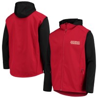 San Francisco 49ers Dunbrooke Scarlet/Black Alpha Full-Zip Hoodie Jacket