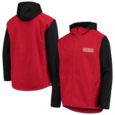 San Francisco 49ers Dunbrooke Scarlet/Black Alpha Full-Zip Hoodie Jacket