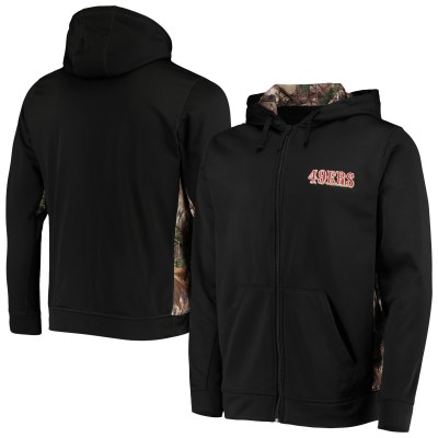 Толстовка флисовая на молнии San Francisco 49ers Dunbrooke Decoy Tech - Black/Realtree Camo