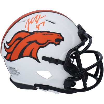 Autographed Denver Broncos John Lynch Fanatics Authentic Riddell Lunar Eclipse Alternate Speed Mini Helmet