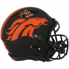 Autographed Denver Broncos John Lynch Fanatics Authentic Riddell Eclipse Alternate Speed Replica Helmet with HOF 21 Inscription