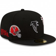 Бейсболка Atlanta Falcons New Era Just Don 59FIFTY - Black
