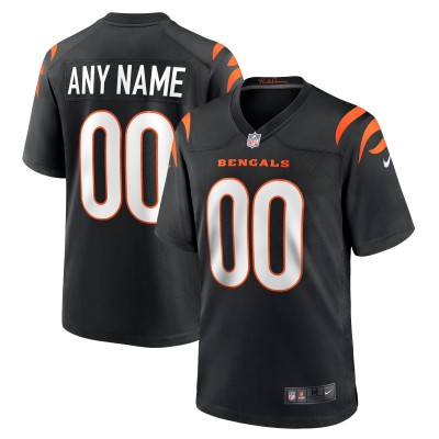 Именная игровая джерси Cincinnati Bengals Nike Game Custom - Black