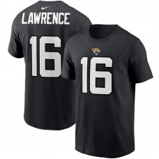 Футболка с номером Trevor Lawrence Jacksonville Jaguars Nike 2021 NFL Draft First Round Pick - Black