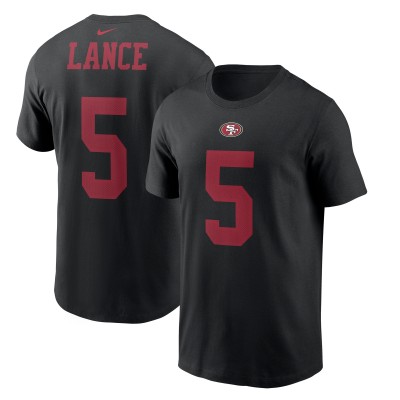 Футболка Trey Lance San Francisco 49ers Nike 2021 NFL Draft First Round Pick Player Name & Number - Black