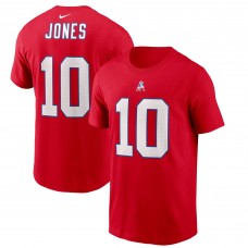 Футболка с номером Mac Jones New England Patriots Nike Alternate - Red