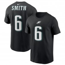 Футболка с номером DeVonta Smith Philadelphia Eagles Nike - Black