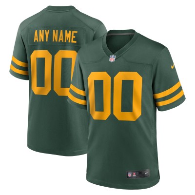 Green Bay Packers Nike Green Alternate Custom Jersey