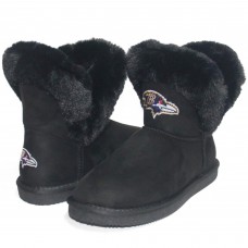 Ботинки Baltimore Ravens Cuce Womens Faux Fur - Black