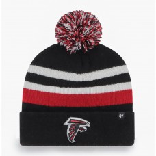 Atlanta Falcons 47 State Line Cuffed Knit Hat with Pom - Black