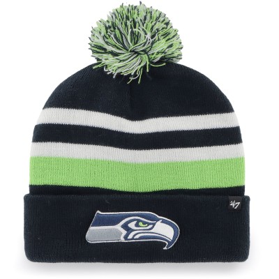 Шапка с помпоном Seattle Seahawks 47 State Line Cuffed Knit - College Navy