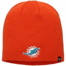 Miami Dolphins 47 Secondary Logo Knit Beanie - Orange