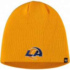 Los Angeles Rams 47 Secondary Logo Knit Beanie - Gold