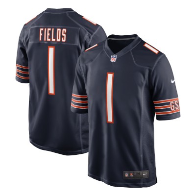 Игровая джерси Justin Fields Chicago Bears Nike 2021 NFL Draft First Round Pick Game - Navy