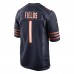 Игровая джерси Justin Fields Chicago Bears Nike 2021 NFL Draft First Round Pick Game - Navy