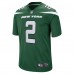 Игровая джерси Zach Wilson New York Jets Nike 2021 NFL Draft First Round Pick Game - Gotham Green