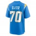 Игровая джерси Rashawn Slater Los Angeles Chargers Nike 2021 NFL Draft First Round Pick Game - Powder Blue