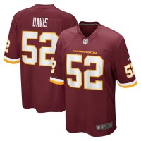 Игровая джерси Jamin Davis Washington Football Team Nike 2021 NFL Draft First Round Pick Game - Burgundy