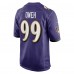 Игровая джерси Odafe Oweh Baltimore Ravens Nike 2021 NFL Draft First Round Pick Game - Purple