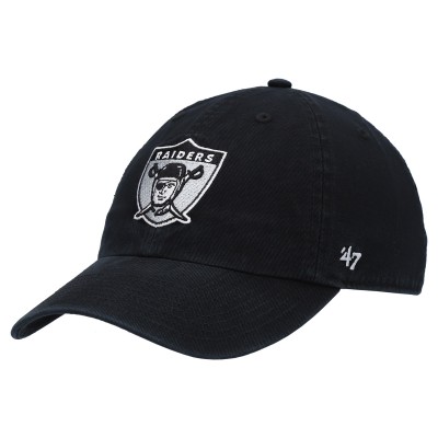 Бейсболка Las Vegas Raiders 47 Black Clean Up Legacy