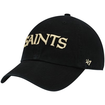 Бейсболка New Orleans Saints 47 Black Clean Up Script
