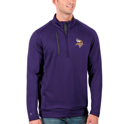 Кофта с короткой молнией Minnesota Vikings Antigua Generation - Purple/Charcoal