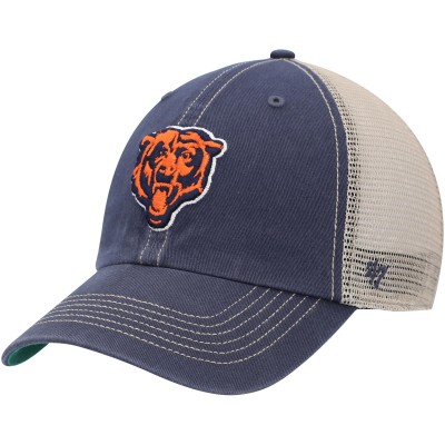 Chicago Bears 47 Navy/Natural Trawler Trucker Clean Up Snapback Hat