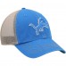 Detroit Lions 47 Blue/Natural Trawler Trucker Clean Up Snapback Hat