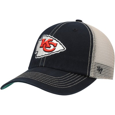 Kansas City Chiefs 47 Black/Natural Trawler Trucker Clean Up Snapback Hat