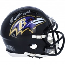 Autographed Baltimore Ravens Rashod Bateman Fanatics Authentic Riddell Speed Mini Helmet