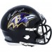 Autographed Baltimore Ravens Rashod Bateman Fanatics Authentic Riddell Speed Mini Helmet