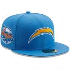 Бейсболка Los Angeles Chargers New Era 2004 Pro Bowl Patch Gold Undervisor 59FIFY - Powder Blue