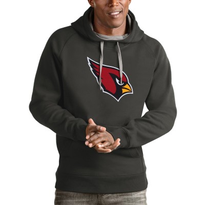 Толстовка с капюшоном Arizona Cardinals Antigua Victory- Charcoal