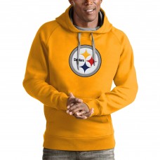 Толстовка с капюшоном Pittsburgh Steelers Antigua Victory- Gold