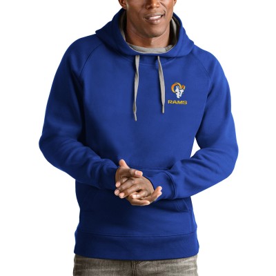 Los Angeles Rams Antigua Logo Victory Pullover Hoodie - Royal - оригинальная атрибутика Лос-Анджелес Рэмс