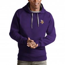 Толстовка с капюшоном Minnesota Vikings Antigua Logo Victory- Purple