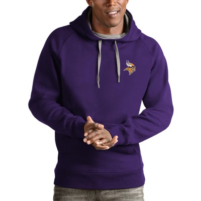 Толстовка с капюшоном Minnesota Vikings Antigua Logo Victory- Purple