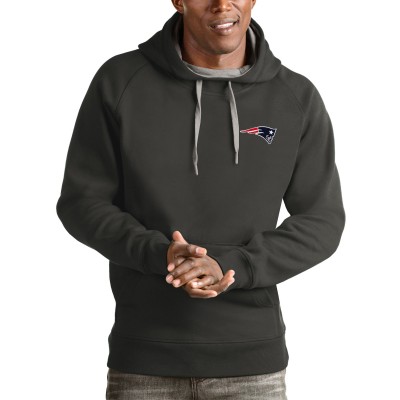 Толстовка New England Patriots Antigua Logo Victory - Charcoal