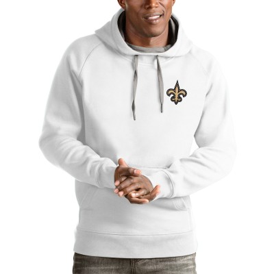 Толстовка с капюшоном New Orleans Saints Antigua Logo Victory- White