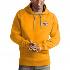 Толстовка с капюшоном Pittsburgh Steelers Antigua Logo Victory- Gold