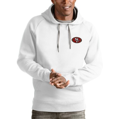 Толстовка с капюшоном San Francisco 49ers Antigua Logo Victory- White