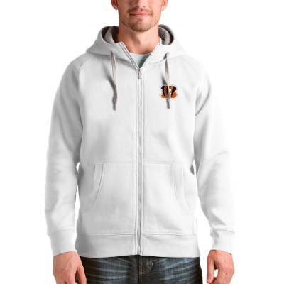 Cincinnati Bengals Antigua Victory Full-Zip Hoodie - White - оригинальная атрибутика Цинциннати Бенгалс