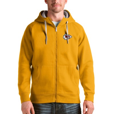 Kansas City Chiefs Antigua Victory Full-Zip Hoodie - Gold - оригинальная атрибутика Канзас-Сити Чифс