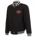 Куртка на кнопках San Francisco 49ers JH Design Reversible Fleece - Gray/Black