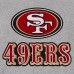 Куртка на кнопках San Francisco 49ers JH Design Reversible Fleece - Gray/Black