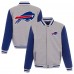 Куртка флисовая двусторонняя Buffalo Bills JH Design - Gray/Royal Куртка флисовая двусторонняя Buffalo Bills JH Design - Gray/Royal