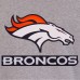 Куртка на кнопках Denver Broncos JH Design Gray/Navy Reversible Fleece
