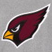 Куртка Arizona Cardinals JH Design Gray/Black Reversible Fleece Full-Snap
