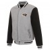 Куртка флисовая двусторонняя Baltimore Ravens JH Design - Gray/Black
